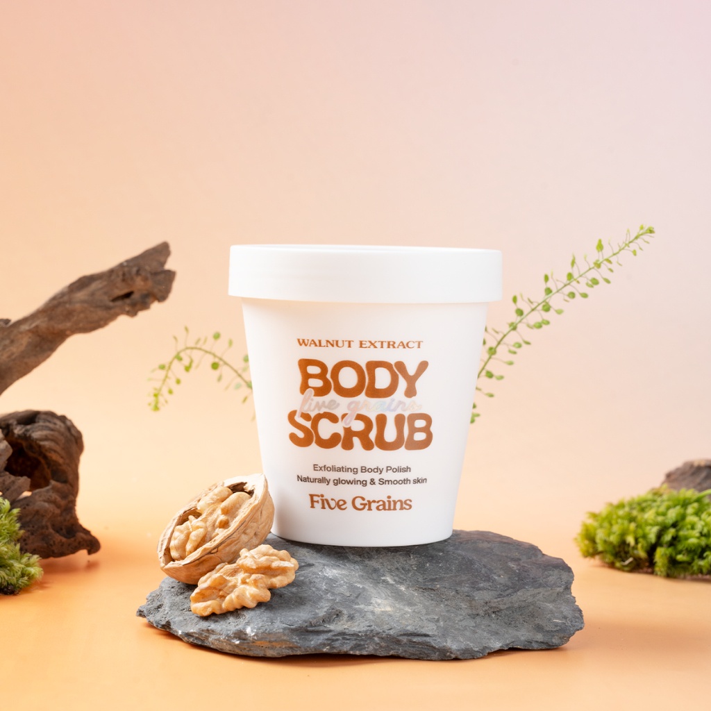 Tẩy da chết body Five Grains Body Scrub 200g giúp da mịn màng trắng sáng