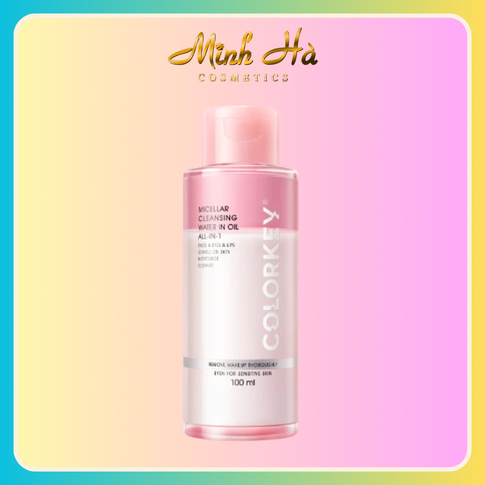 Nước tẩy trang Colorkey Micellar Cleansing Water In Oil All in 1 100ml