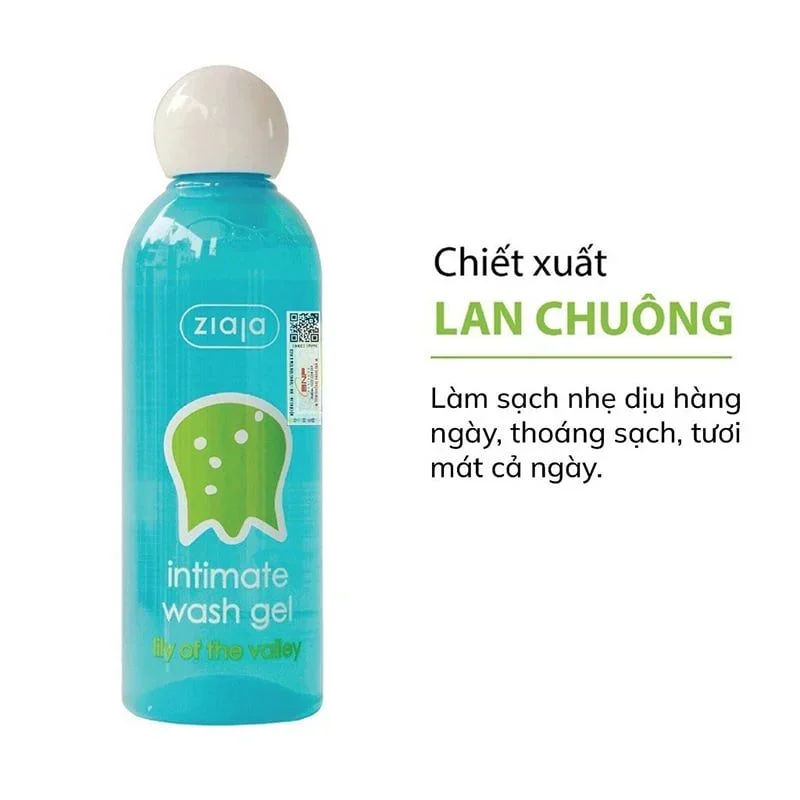 Dung dịch vệ sinh phụ nữ Ziaja Intimate Wash Gel 200ml dưỡng ẩm khử mùi