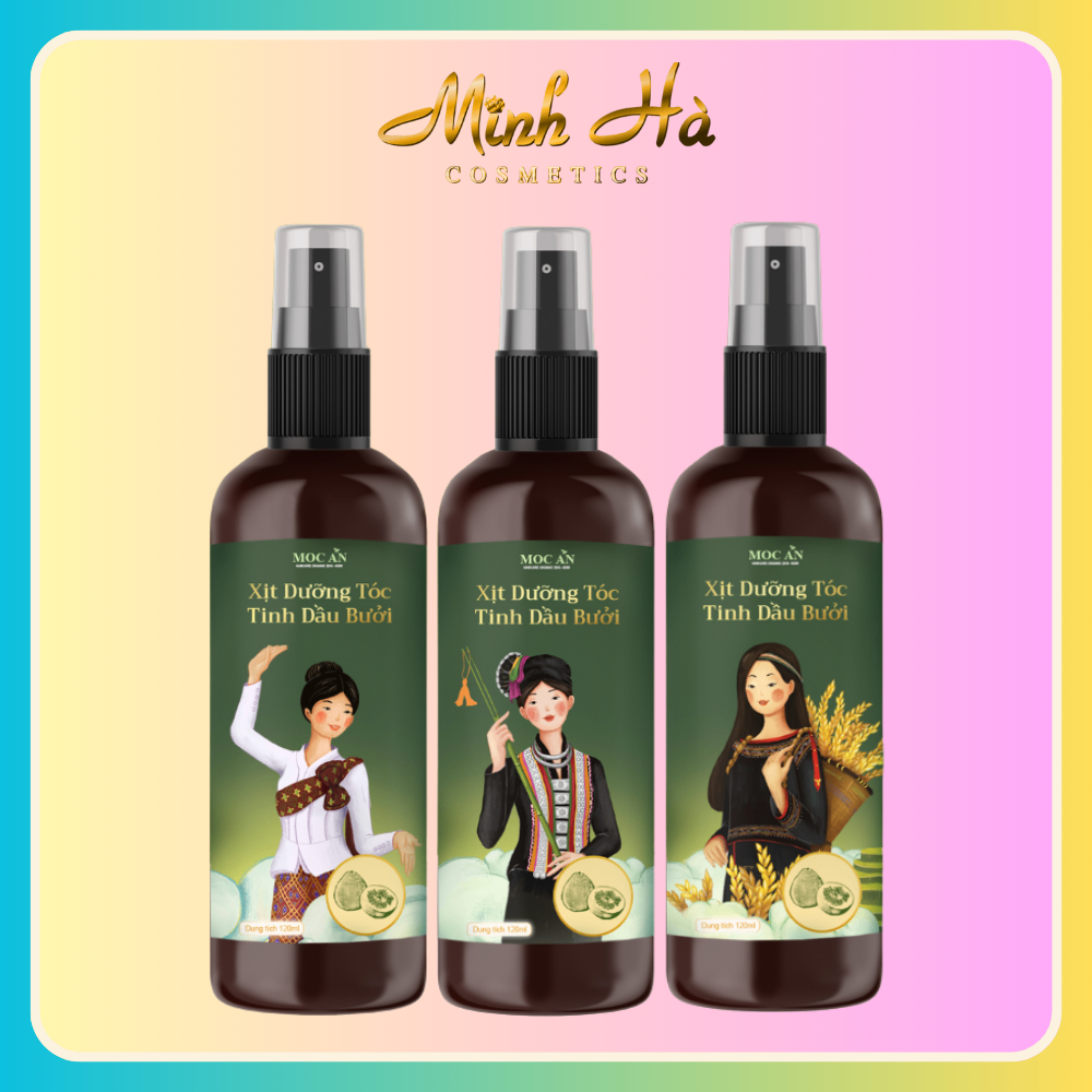 Xịt tóc Mộc Ân tinh dầu bưởi 120ml kích thích mọc tóc giảm gãy rụng