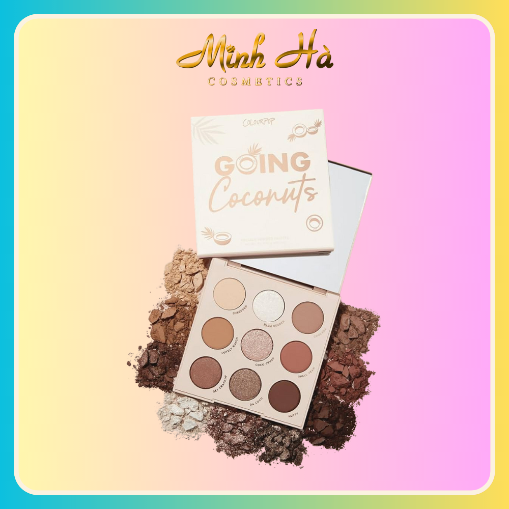 Bảng phấn mắt 9 ô ColourPop Going Coconuts Eye Palette 9g