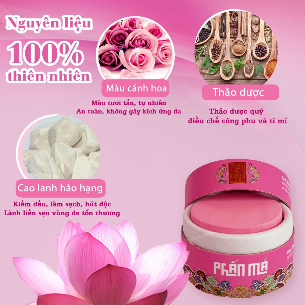 Phấn Má Hồng Phấn Nụ Hoàng Cung 25g mịn nhẹ lên màu chuẩn