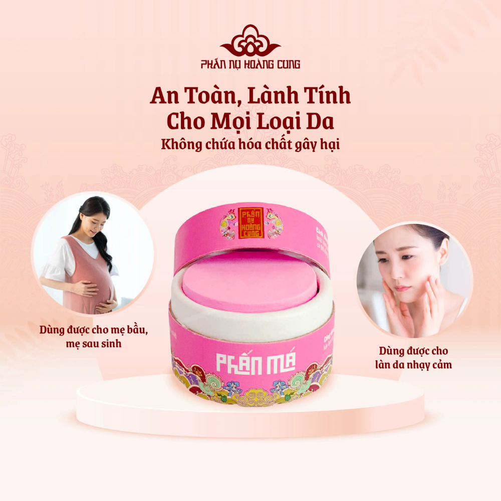 Phấn Má Hồng Phấn Nụ Hoàng Cung 25g mịn nhẹ lên màu chuẩn