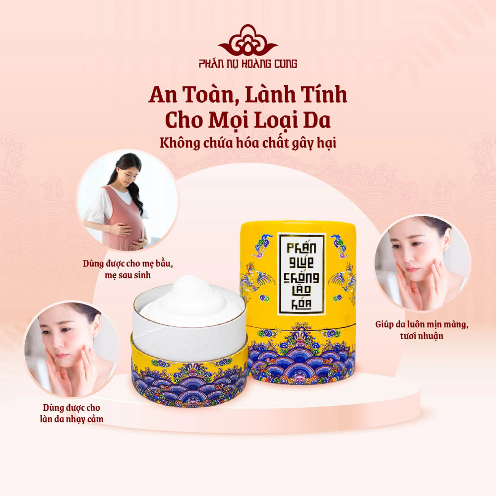Phấn Nụ Hoàng Cung Chống Lão Hóa Da 30g ngăn ngừa lão hóa da sáng khỏe