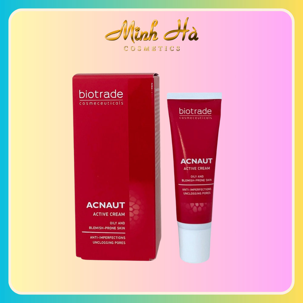 Chấm mụn Biotrade Acnaut Active Cream 15ml giảm mụn bọc mụn viêm mụn nội tiết