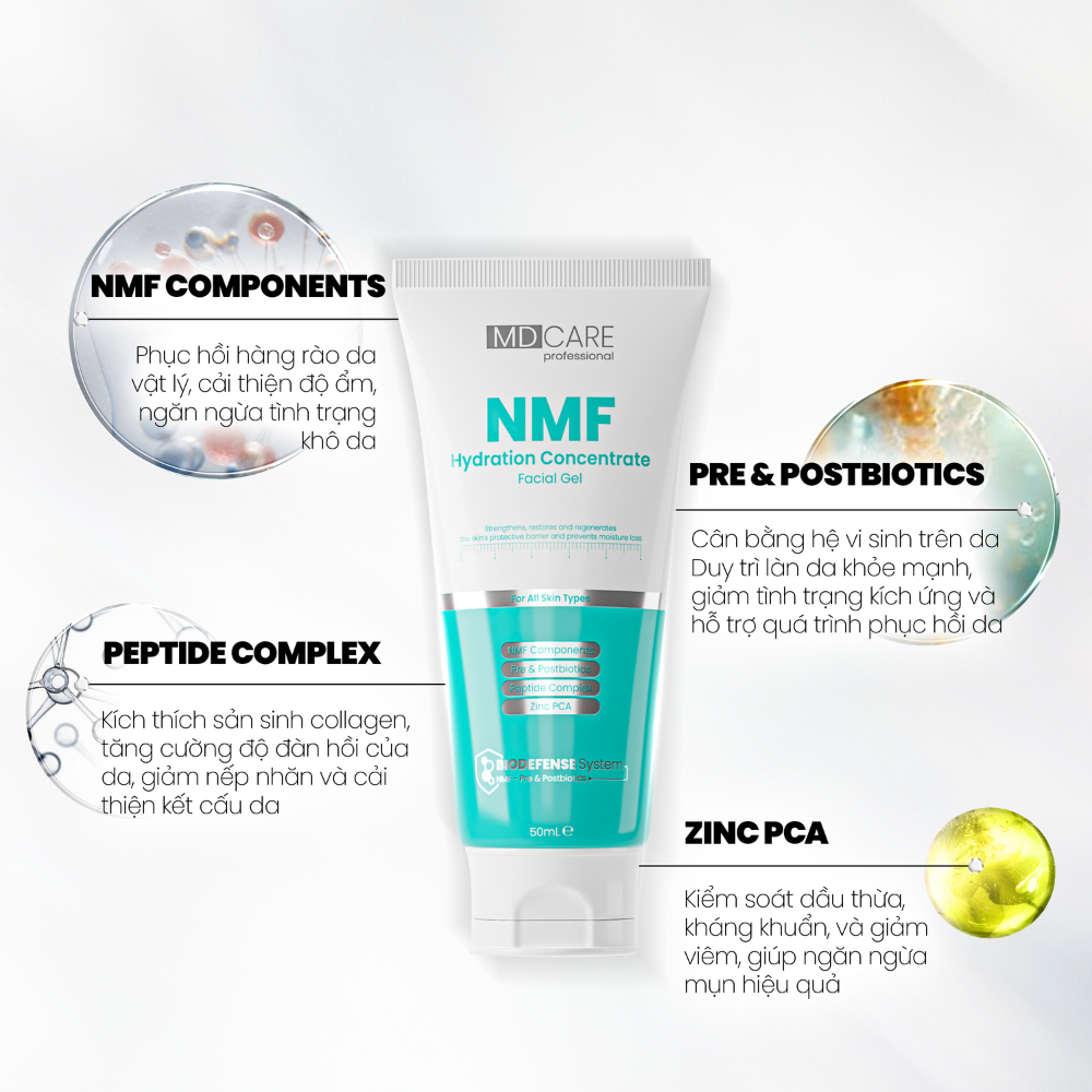 Kem dưỡng MD Care NMF Hydration Concentrate Facial Gel 50ml