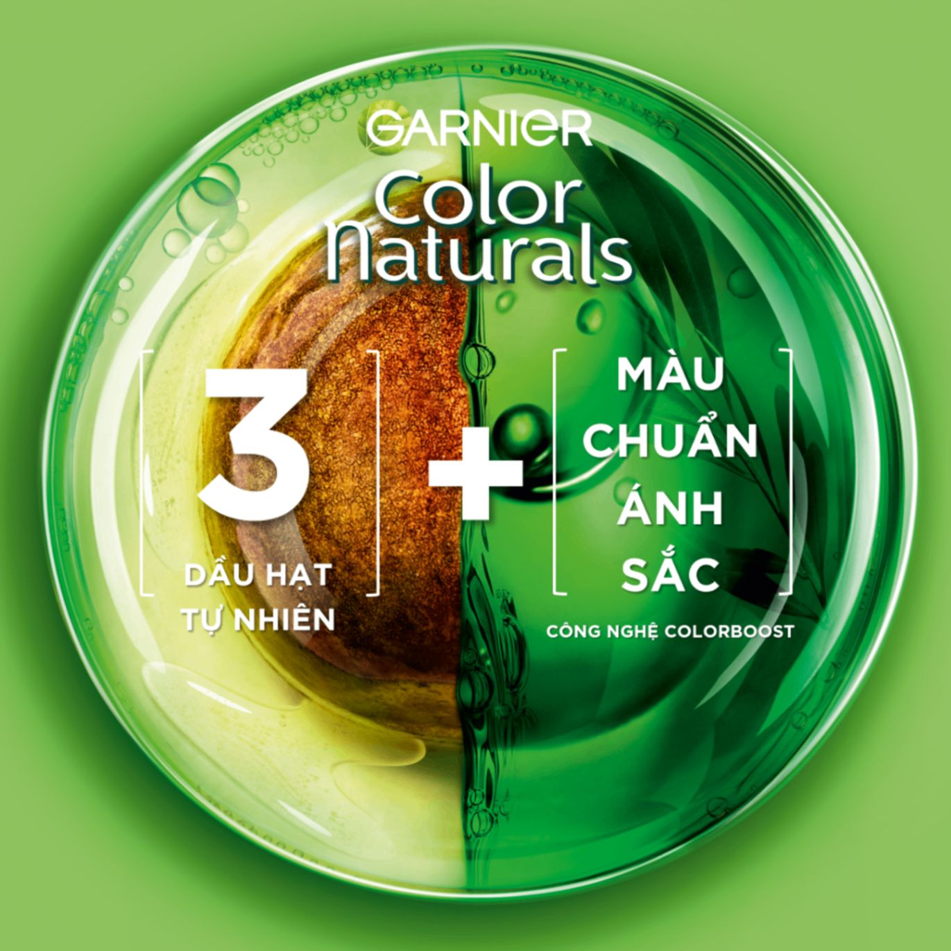 Kem Nhuộm Tóc Garnier Color Naturals Ultra Color chuẩn đều màu óng mượt