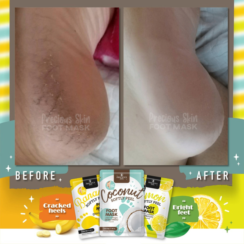 Mặt nạ chân Precious Skin ThaiLand Foot Mask loại bỏ tế bào chết dưỡng da chân mịn màng