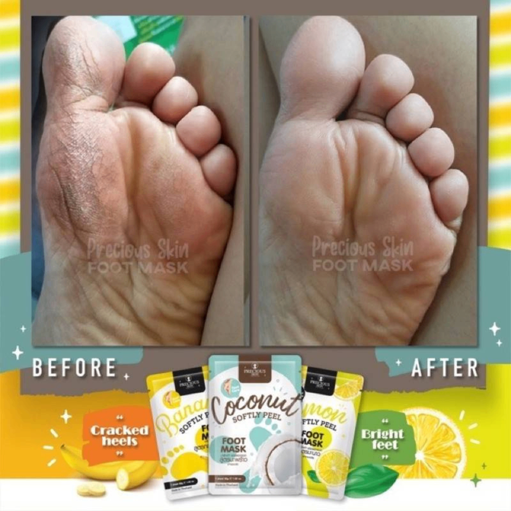 Mặt nạ chân Precious Skin ThaiLand Foot Mask loại bỏ tế bào chết dưỡng da chân mịn màng