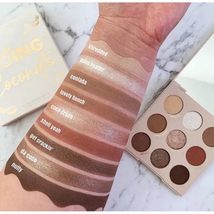 Bảng phấn mắt 9 ô ColourPop Going Coconuts Eye Palette 9g