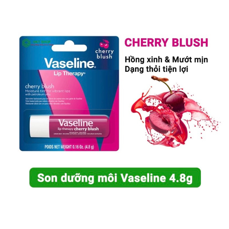 Son dưỡng môi Vaseline Lip Therapy 4.8g dưỡng môi dịu nhẹ và mềm mại tự nhiên