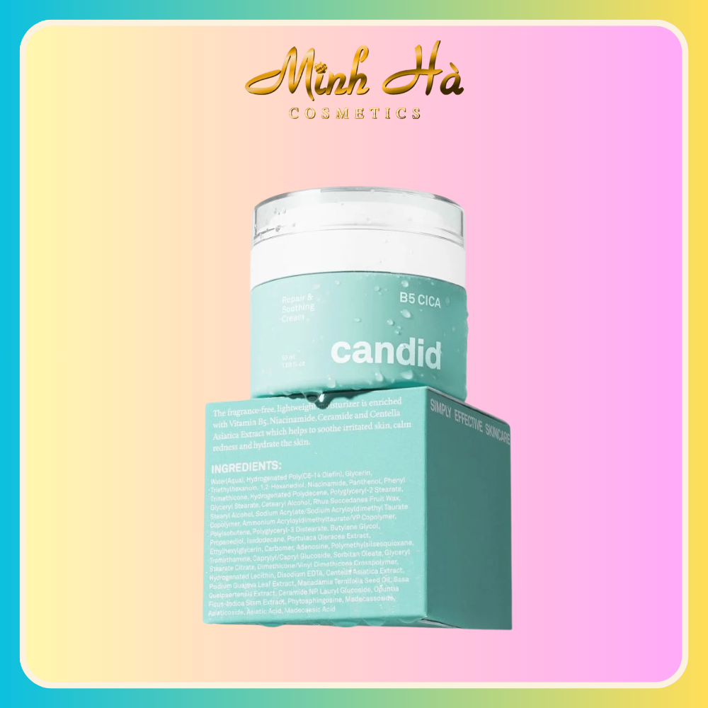 Kem Dưỡng Candid B5 CICA Repair & Soothing Cream 10ml/50ml hỗ trợ phục hồi dưỡng ẩm