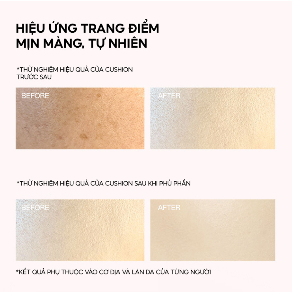 Phấn nước kèm phấn phủ Menow 2in1 siêu tiện lợi mỏng nhẹ tự nhiên