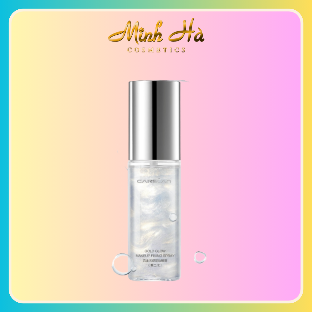 Xịt Khóa Nền Carslan Gold Glow Makeup Fixing Spray 50ml giữ ẩm căng bóng da