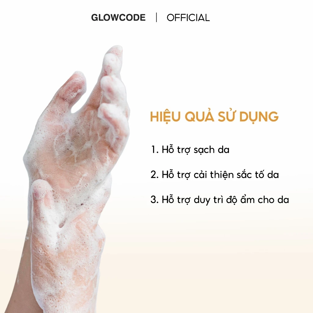 Xà phòng Glowcode Alpha Kojic Intensive Whitening Face & Body Soap 80g hỗ trợ trắng da