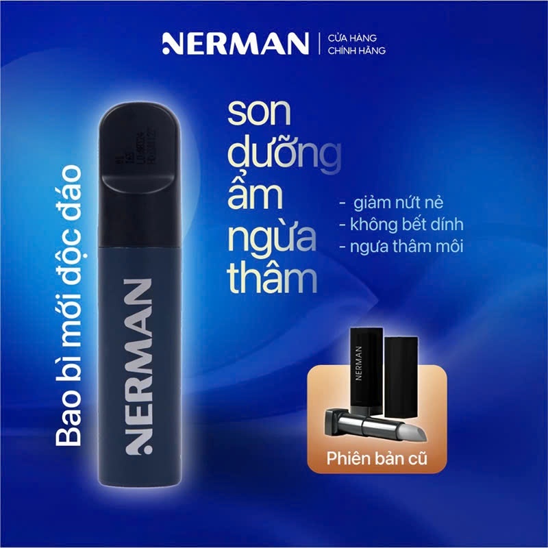 Son dưỡng Nerman Men's Lip Balm dưỡng ẩm ngừa thâm môi