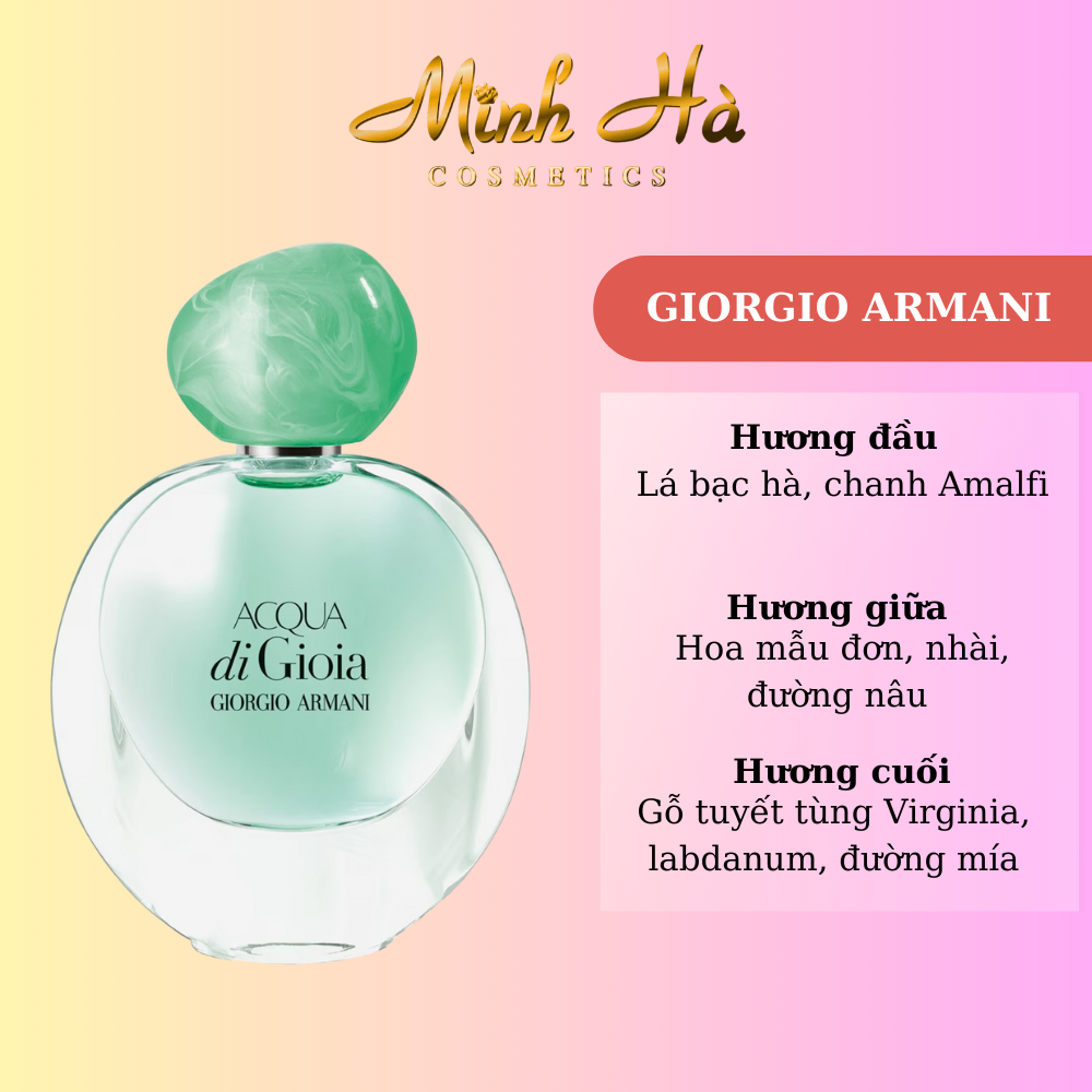 Chiết 10ml nước hoa Giorgio Armani Acqua di Gioia Intense EDP 100ml