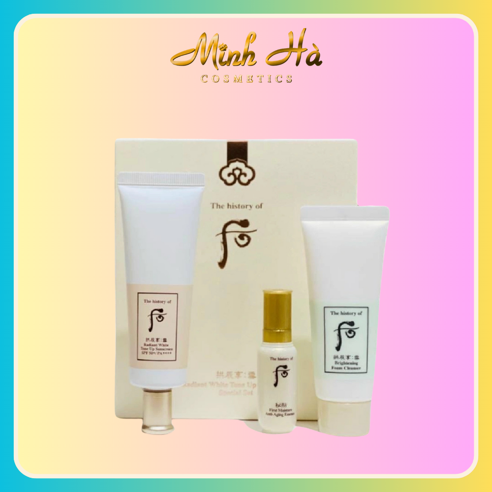 Set dưỡng da The History of Whoo Radiant White Tone Up Sunscreen Special Set