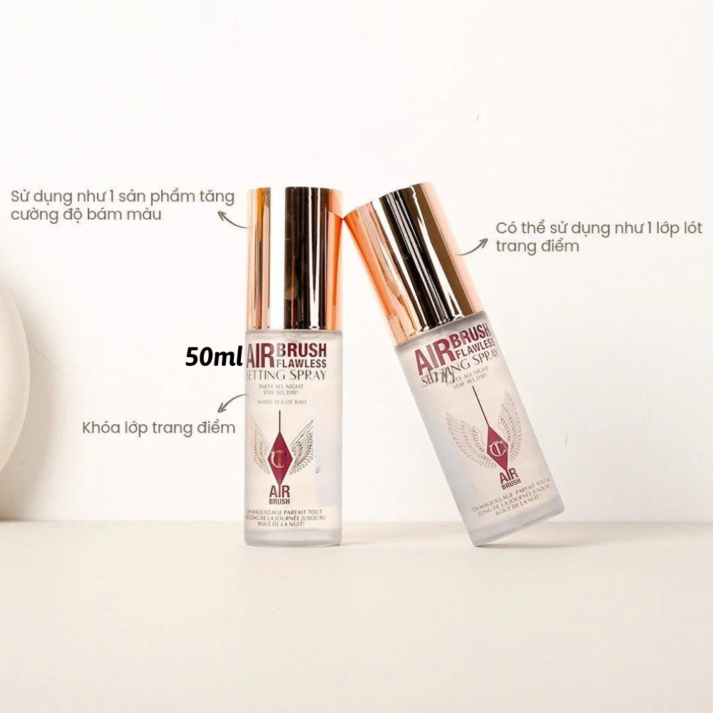 Xịt khóa nền makeup Charlotte Tilburry Air Brush Flawless Setting Spray 34ml