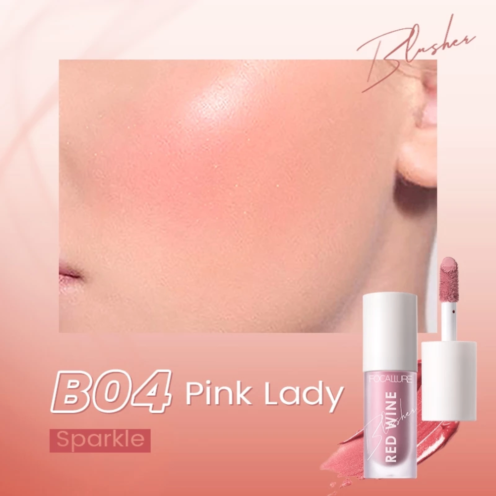Má hồng dạng kem Focallure Hangover Red Wine Blusher FA89 ửng hồng tự nhiên bám màu tốt