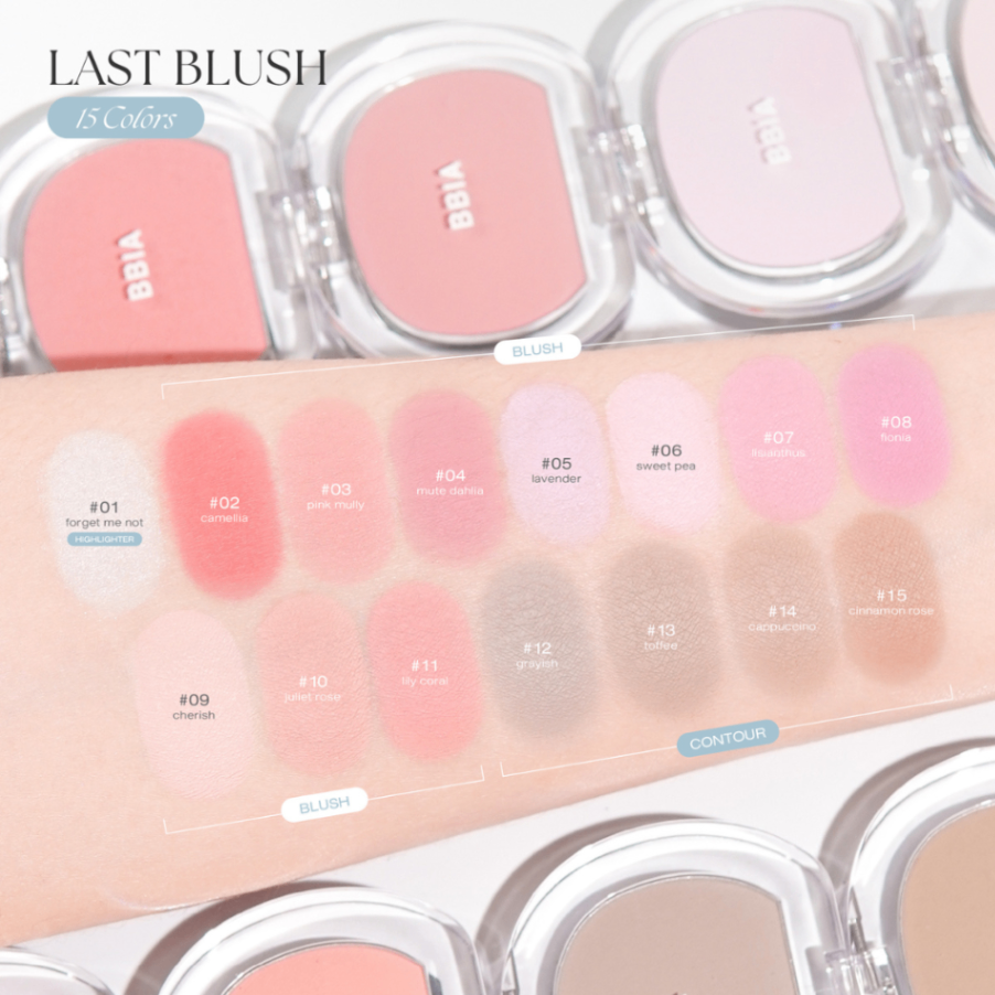 Phấn má hồng Bbia Last Blush 4g tô điểm gò má tươi tắn bền màu