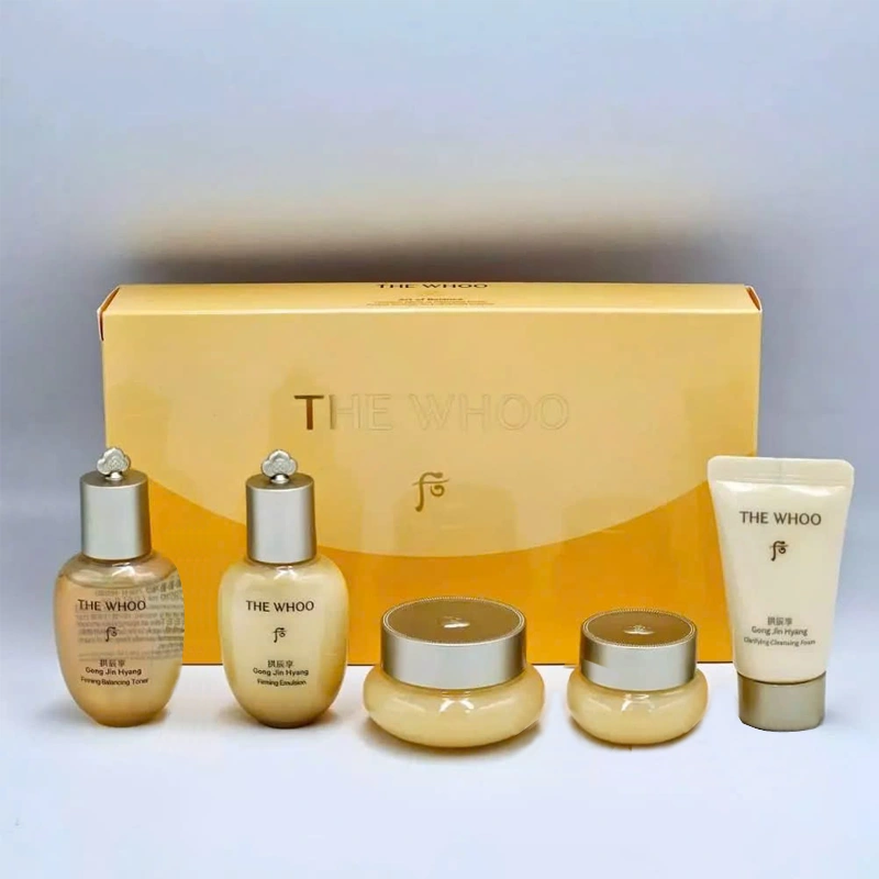 Set dưỡng da The History of Whoo Gong Jin Hyang Firming 5pcs Gift Kit (Sữa rửa mặt 13ml +Toner 20ml + Serum 20ml + kem dưỡng 10ml + kem mẳt 4ml )