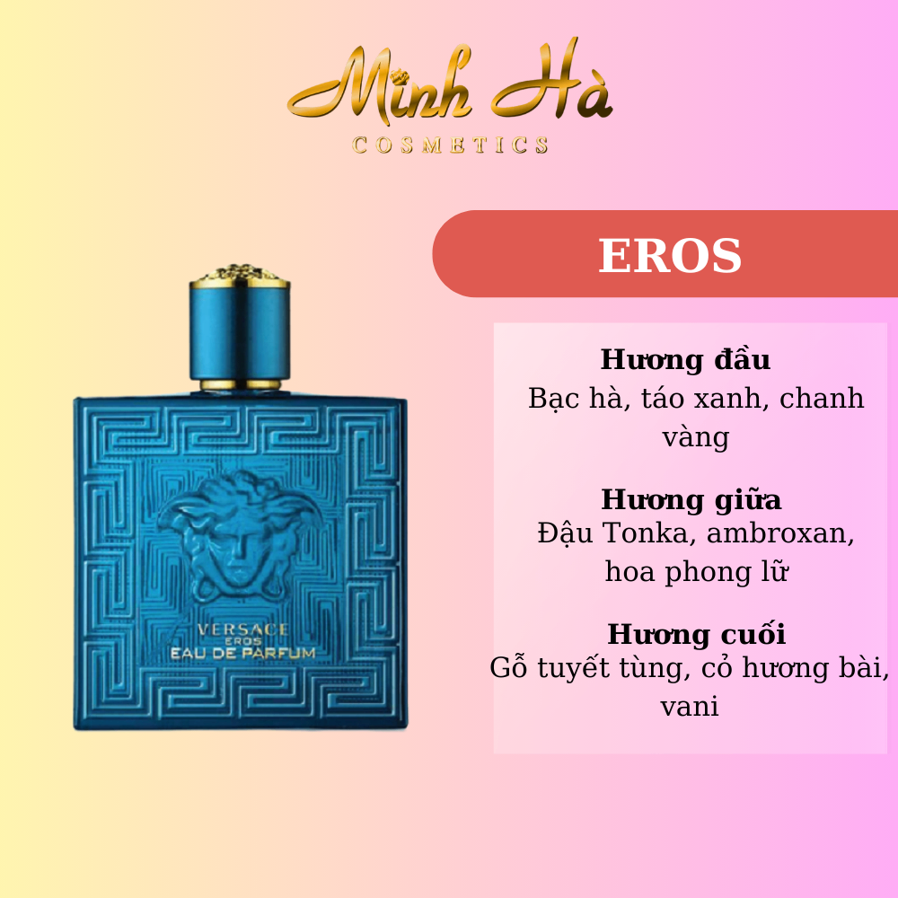 Chiết 10ml nước hoa Versace Eros xanh EDP 100ml phong cách mạnh mẽ gợi cảm và cuốn hút