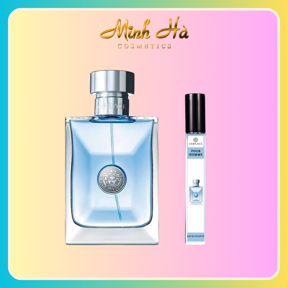 Chiết 10ml nước hoa Versace Pour Homme EDT 100ml xanh nhạt phong cách lịch lãm tươi mát và nam tính