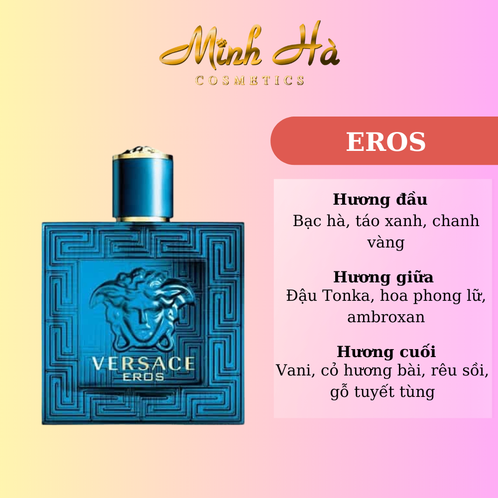 Chiết 10ml nước hoa Versace Eros Xanh EDT 100ml phong cách nam tính quyến rũ và đầy năng lượng