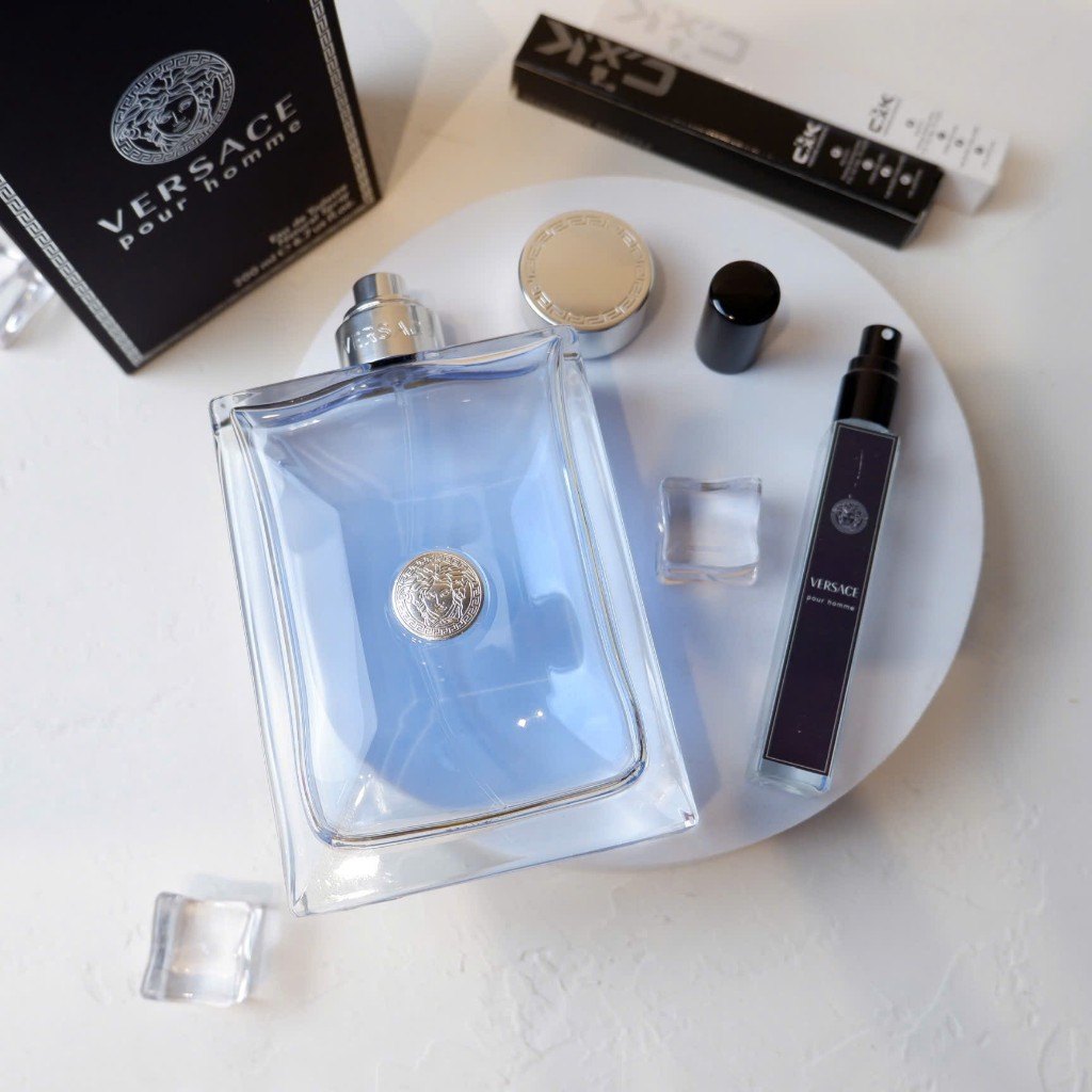 Chiết 10ml nước hoa Versace Pour Homme EDT 100ml xanh nhạt phong cách lịch lãm tươi mát và nam tính