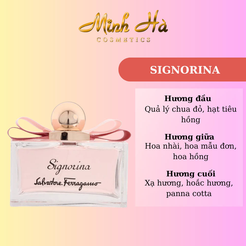Chiết 10ml nước hoa Signorina Salvatore Ferragamo EDP 100ml phong cách nữ tính thanh lịch và ngọt ngào