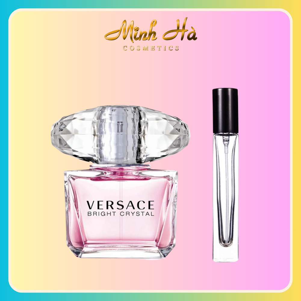 Chiết 10ml nước hoa Versace Bright Crystal EDT 90ml hồng nhạt phong cách tươi mới nhẹ nhàng và quyến rũ