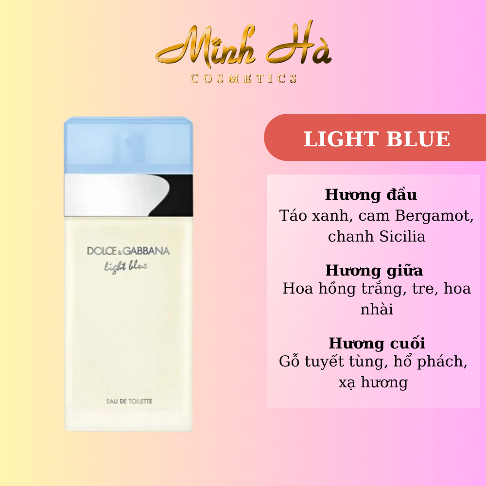 Chiết 10ml nước hoa Dolce & Gabbana Light Blue EDT 100ml phong cách tươi mát trẻ trung và năng động