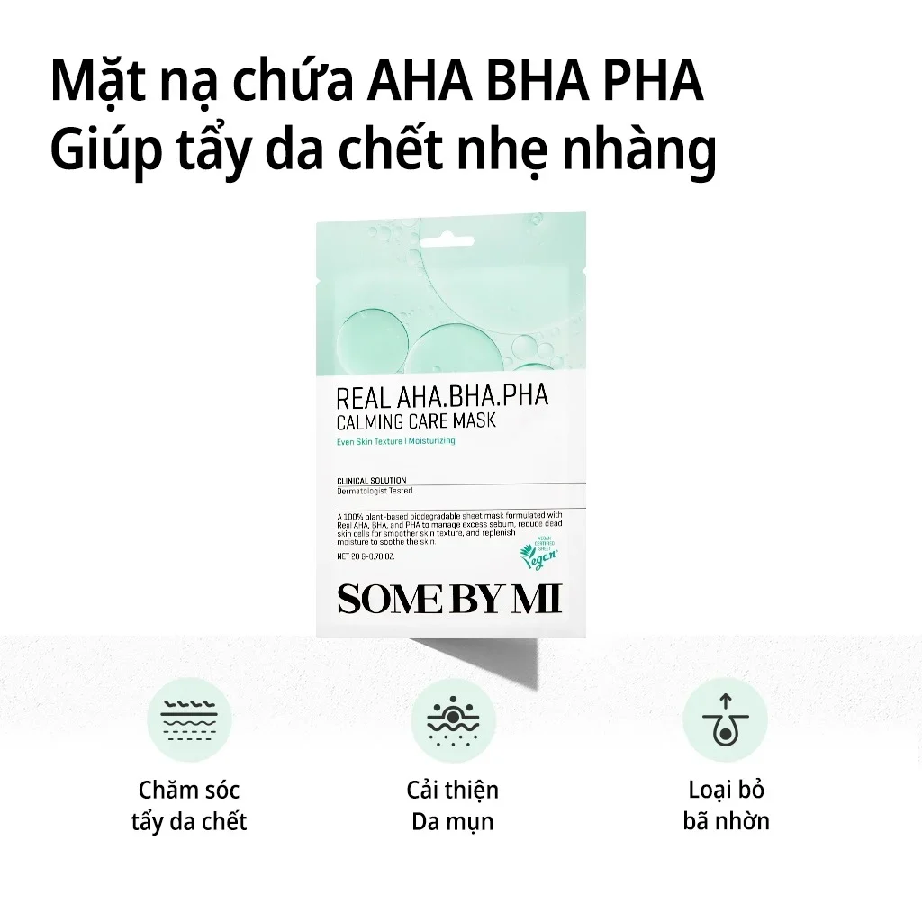 Mặt nạ Some By Mi Real AHA.BHA.PHA Calming Care Mask 20g