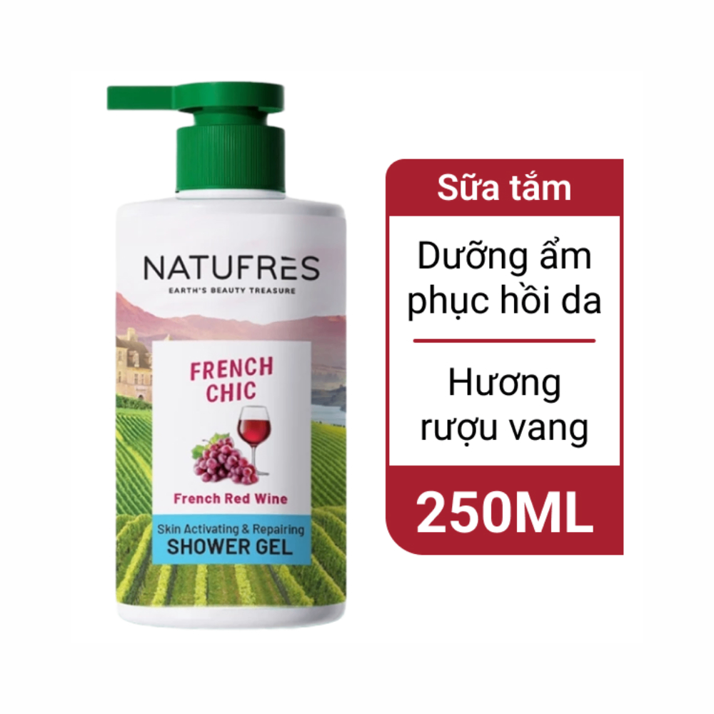 Sữa tắm Natufres 250ml/450ml làm sạch dịu nhẹ ngăn ngừa mụn và lưu hương sang trọng