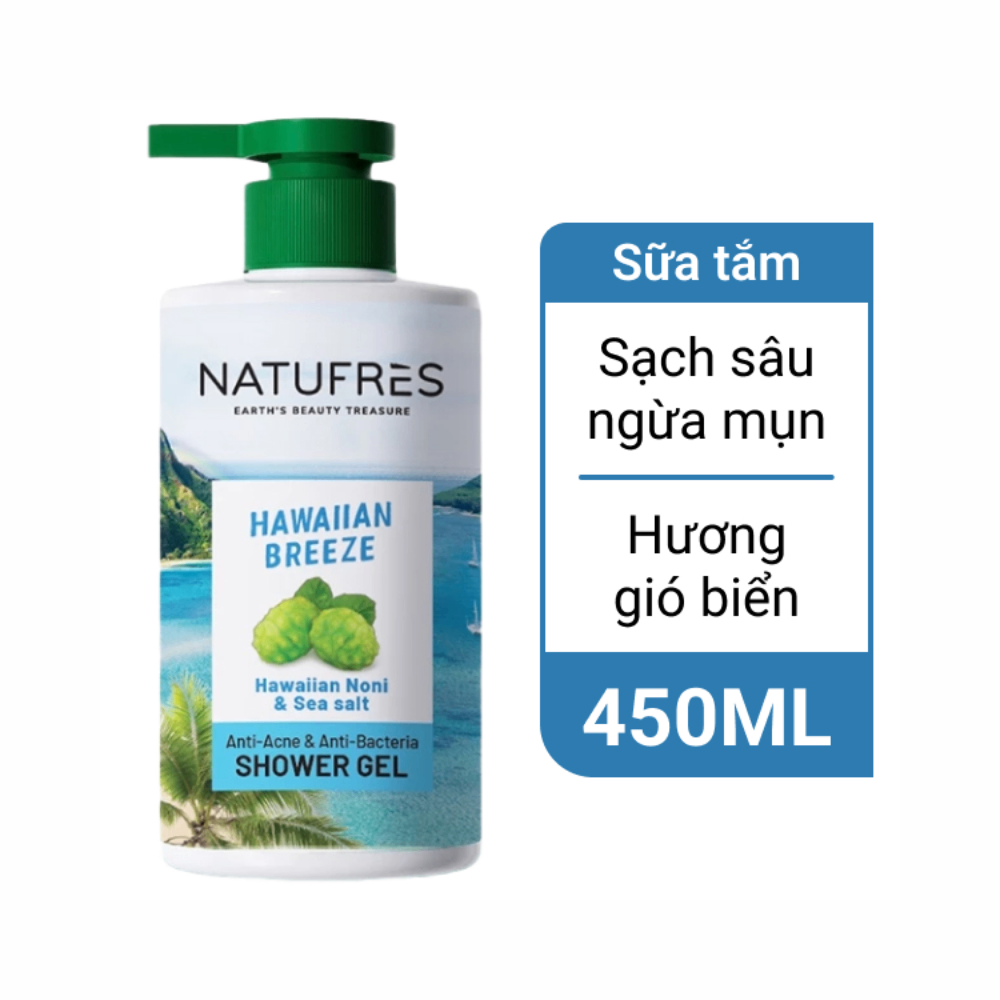 Sữa tắm Natufres 250ml/450ml làm sạch dịu nhẹ ngăn ngừa mụn và lưu hương sang trọng
