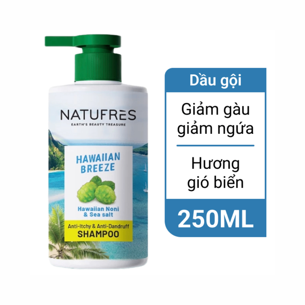 Dầu gội Natufres 250ml/450ml nuôi dưỡng da đầu và hỗ trợ giảm rụng tóc