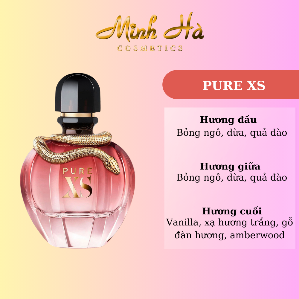 Chiết 10ml nước hoa Paco Rabanne Pure XS 80ml phong cách ngọt ngào gợi cảm và sang trọng