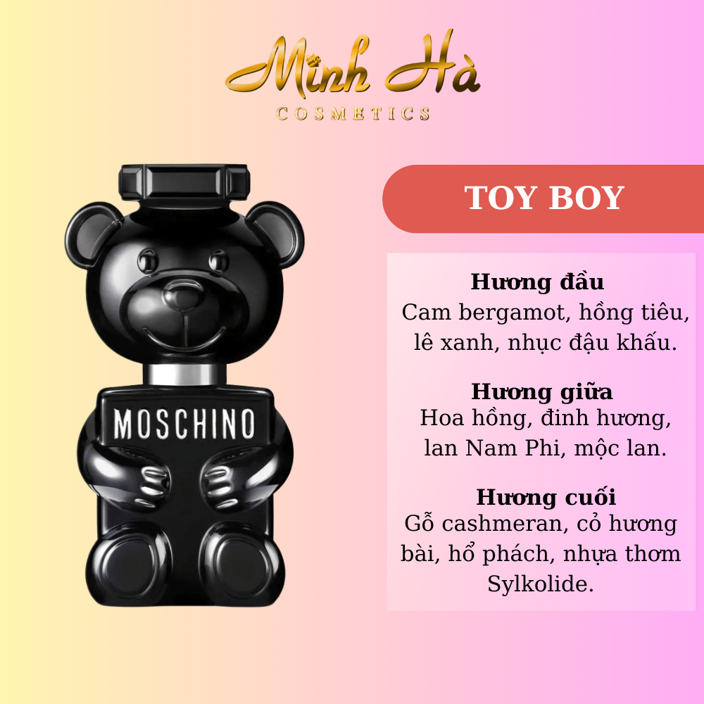Chiết 10ml nước hoa Moschino Toy Boy EDP 100ml phong cách quyến rũ trẻ trung và đầy táo bạo