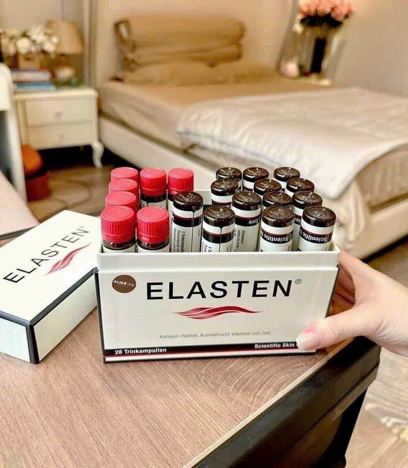 (Tách lẻ) 1 ống nước uống Collagen Elasten hộp 28 ống 700ml làm chậm quá trình lão hóa