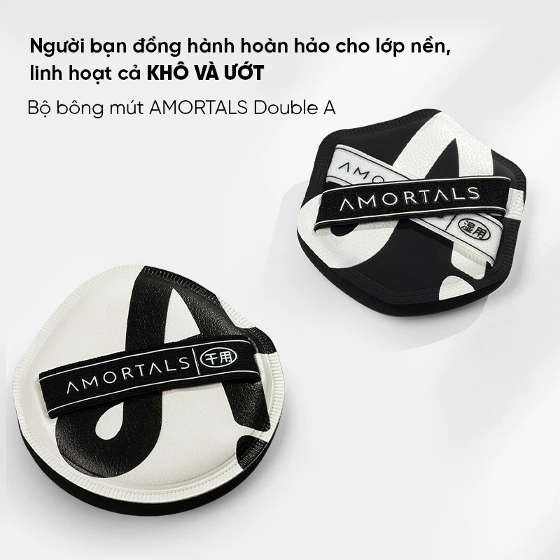 Hộp mút trang điểm AMORTALS (Mẫu mới)
