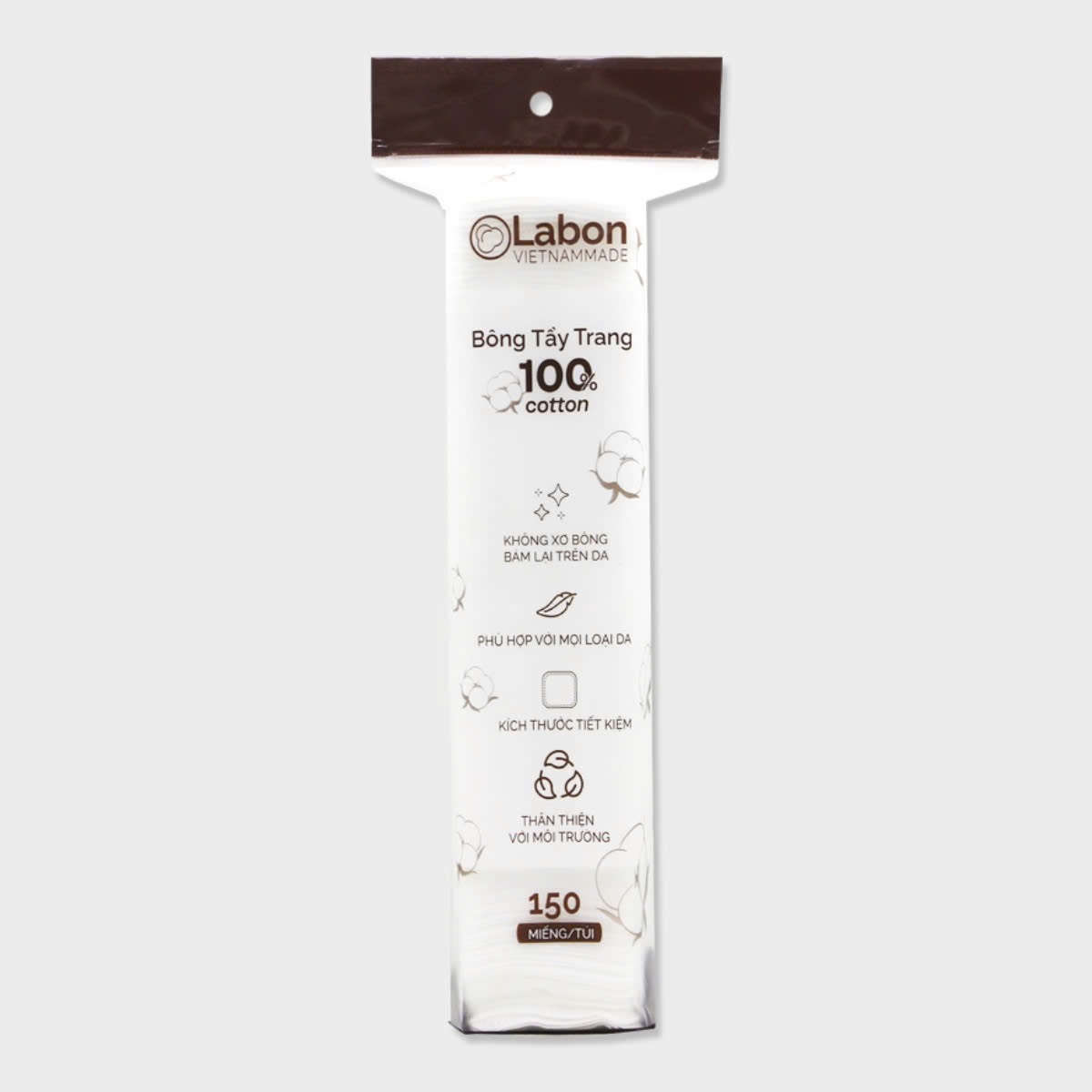 Bông tẩy trang Labon 150 miếng/240 miếng loại bỏ lớp trang điểm làm sạch sâu