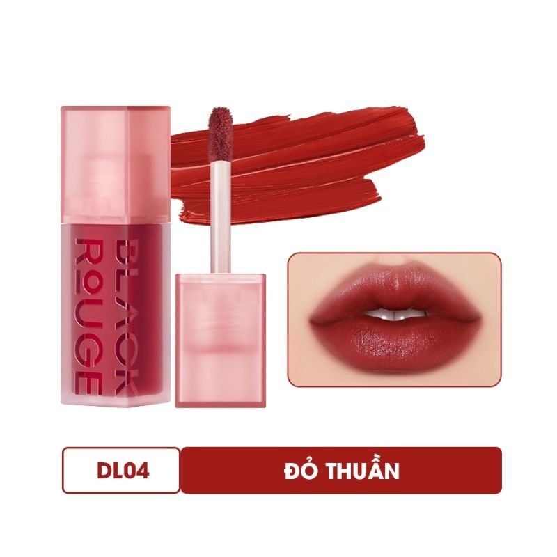 Son kem lì Black Rouge Double Layer Over Velvet 4g lớp finish lỳ căng bóng và ấm mượt