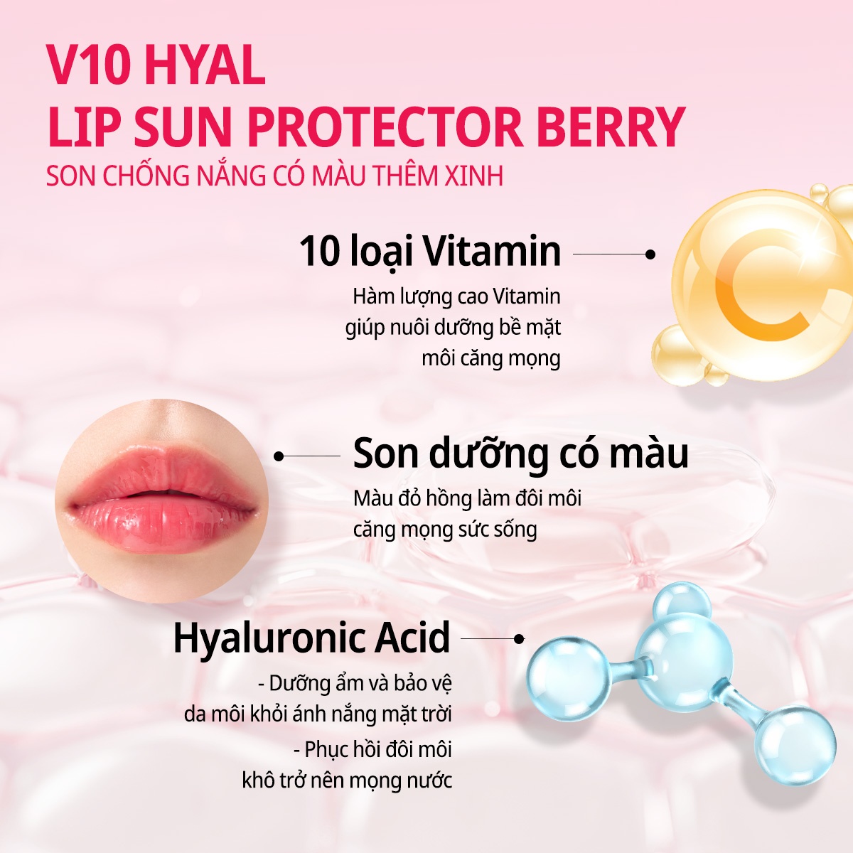 Son dưỡng Some By Mi V10 Hyal Lip Sun Protector SPF15 7ml