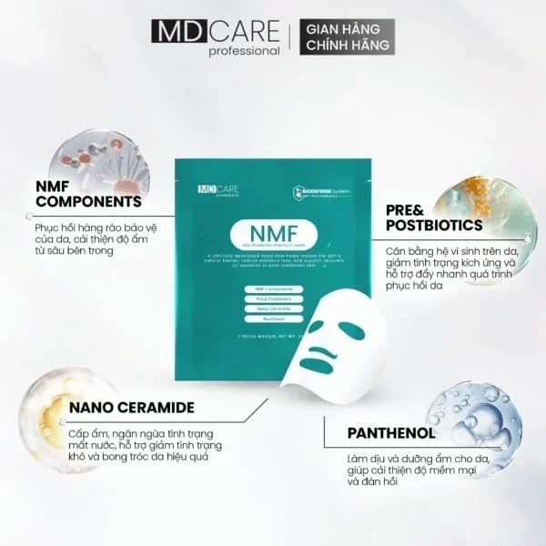 Mặt nạ MD Care NMF Skin Protection Premium Mask 23g cấp ẩm phục hồi da