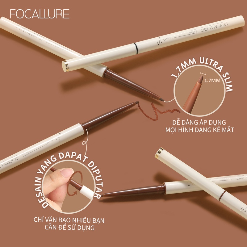 Gel kẻ mắt Focallure Perfectly Defined Gel Eyeliner FA243 #BK01