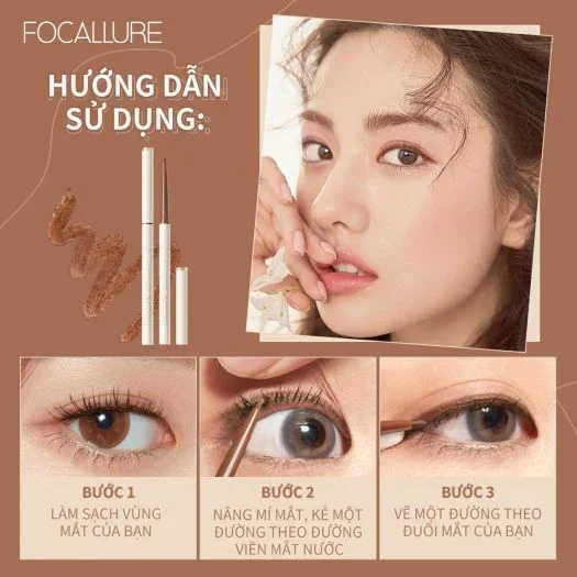 Gel kẻ mắt Focallure Perfectly Defined Gel Eyeliner FA243 #BK01