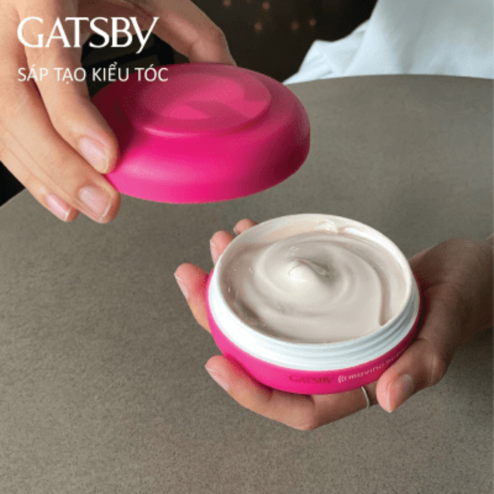 Sáp vuốt tóc Gatsby Moving Rubber Spiky Edge 80g (Hồng)