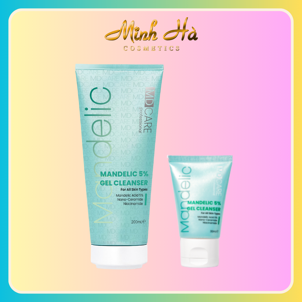 Sữa rửa mặt MD Care Mandelic 5% Gel Cleanser sạch sâu tẩy nhẹ da chết