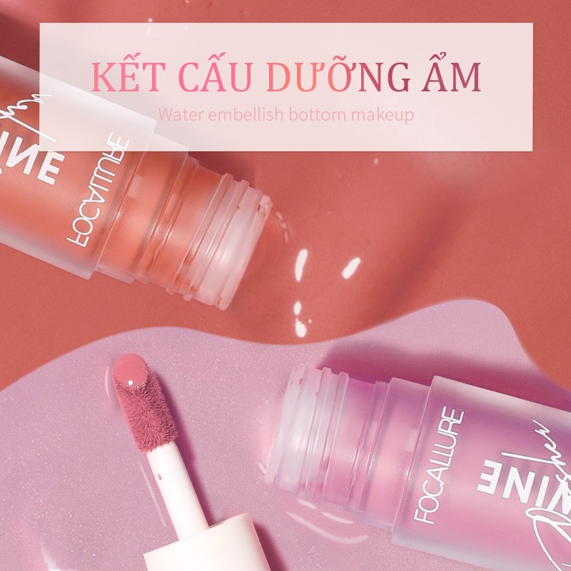 Má hồng dạng kem Focallure Hangover Red Wine Blusher FA89 ửng hồng tự nhiên bám màu tốt